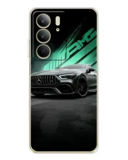 Чехол для Realme C73 5G с картинкой «Темный Mercedes AMG»