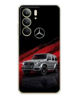 Чехол для Realme C73 5G с картинкой «Mercedes G-Class красный»