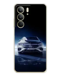 Чехол для Realme C73 5G с картинкой «Ночной Mercedes EQ»