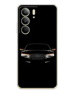 Чехол для Realme C73 5G с картинкой «Audi — ночной контур»