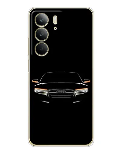 Чехол для Realme C73 5G с картинкой «Audi — ночной контур» Чехол для Realme C73 5G с картинкой «Audi — ночной контур»