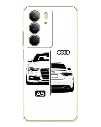 Чехол для Realme C73 5G с картинкой «Audi — контрастный дизайн» Чехол для Realme C73 5G с картинкой «Audi — контрастный дизайн»