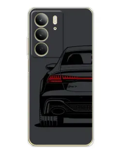 Чехол для Realme C73 5G с картинкой «Задняя часть Audi — арт»