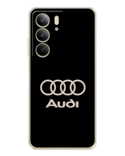 Чехол для Realme C73 5G с картинкой «Audi — золотой логотип» Чехол для Realme C73 5G с картинкой «Audi — золотой логотип»