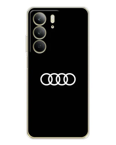 Чехол для Realme C73 5G с картинкой «Audi White Logo» Чехол для Realme C73 5G с картинкой «Audi White Logo»