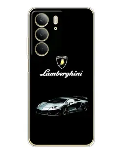 Чехол для Realme C73 5G с картинкой «Логотип Lamborghini классика»