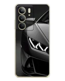 Чехол для Realme C73 5G с картинкой «Lamborghini фары детализация»