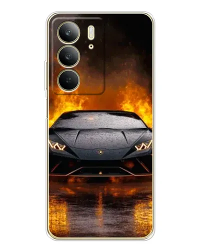 Чехол для Realme C73 5G с картинкой «Lamborghini в огне» Чехол для Realme C73 5G с картинкой «Lamborghini в огне»