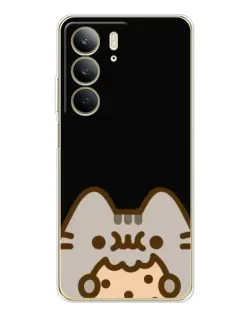 Чехол для Realme C73 5G с картинкой «Пушин на черном» Чехол для Realme C73 5G с картинкой «Пушин на черном»