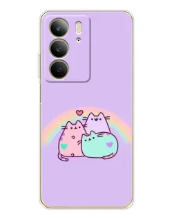 Чехол для Realme C73 5G с картинкой «Радужные Пушины» Чехол для Realme C73 5G с картинкой «Радужные Пушины»