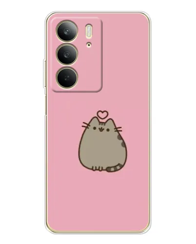 Чехол для Realme C73 5G с картинкой «Pusheen сердце» Чехол для Realme C73 5G с картинкой «Pusheen сердце»