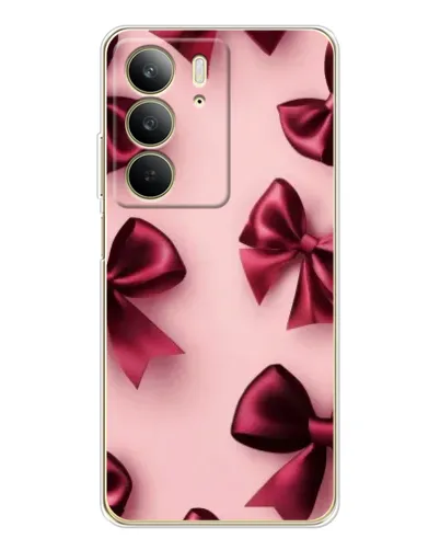 Чехол для Realme C73 5G с картинкой «Бордовый атлас»
