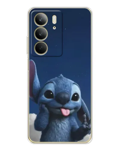 Чехол для Realme C73 5G с картинкой «Стич в облаках»