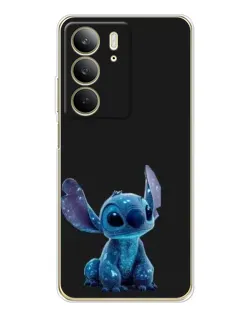 Чехол для Realme C73 5G с картинкой «Стич на черном»