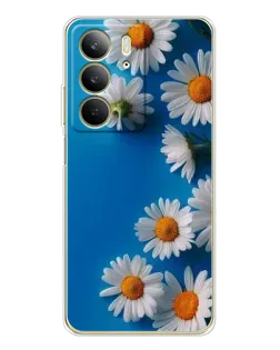 Чехол для Realme C73 5G с картинкой «Белоснежные маргаритки»