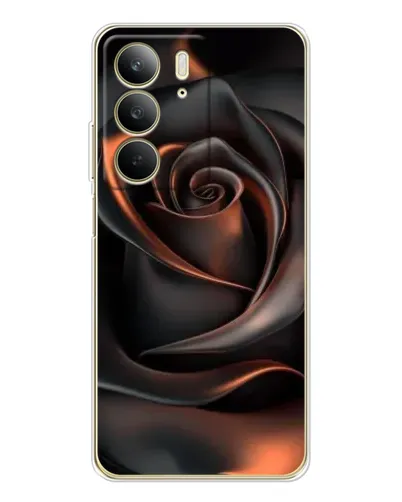 Чехол для Realme C73 5G с картинкой «Шелковая черная роза» Чехол для Realme C73 5G с картинкой «Шелковая черная роза»