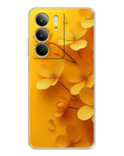 Чехол для Realme C73 5G с картинкой «Золотые лепестки»