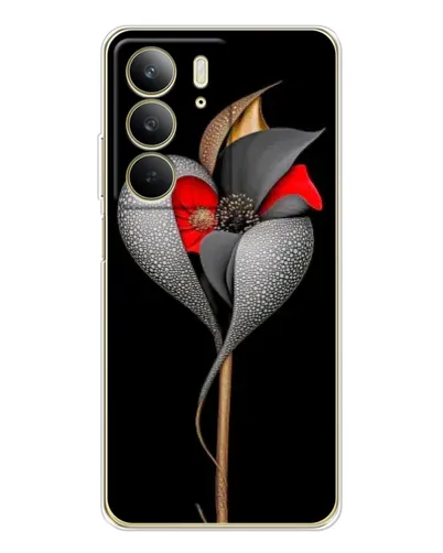 Чехол для Realme C73 5G с картинкой «Серебряный фантазийный цветок» Чехол для Realme C73 5G с картинкой «Серебряный фантазийный цветок»