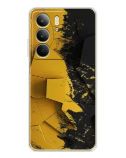 Чехол для Realme C73 5G с картинкой «Золотые осколки геометрии»