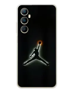 Чехол для Realme C75 с картинкой «Jordan Gradient Logo»