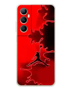 Чехол для Realme C75 с картинкой «Jordan Red Smoke»