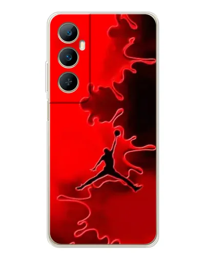 Чехол для Realme C75 с картинкой «Jordan Red Smoke»