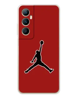 Чехол для Realme C75 с картинкой «Jordan Red Back»