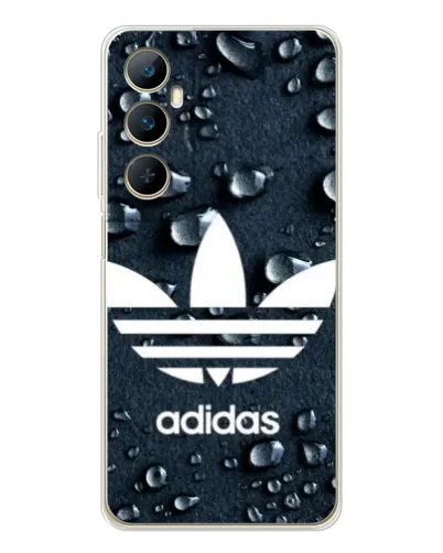 Чехол для Realme C75 с картинкой «Adidas Trefoil Blue»