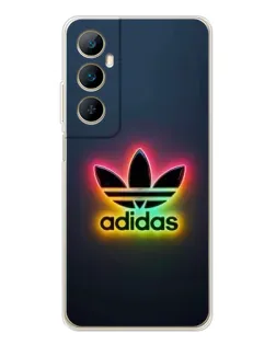 Чехол для Realme C75 с картинкой «Неоновый Adidas»