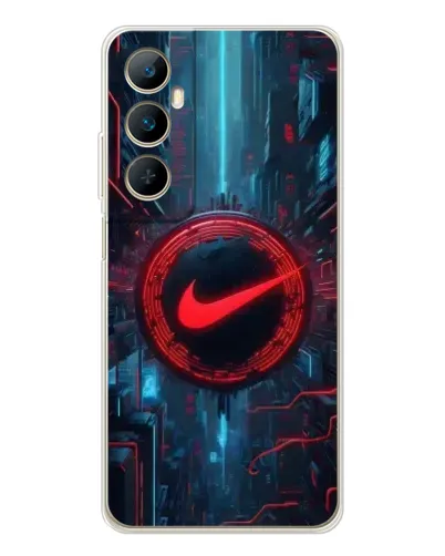 Чехол для Realme C75 с картинкой «Техногенный стиль Nike»