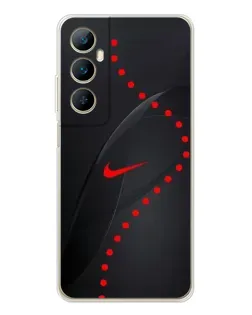 Чехол для Realme C75 с картинкой «Абстрактный дизайн Nike»