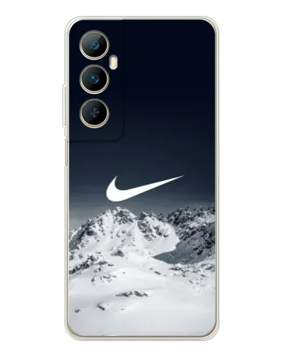 Чехол для Realme C75 с картинкой «Nike — зимние горы»