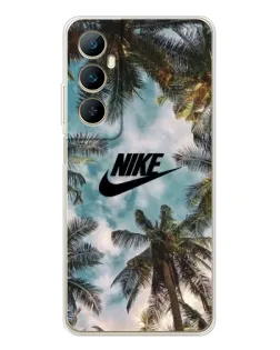 Чехол для Realme C75 с картинкой «Тропический принт Nike» Чехол для Realme C75 с картинкой «Тропический принт Nike»