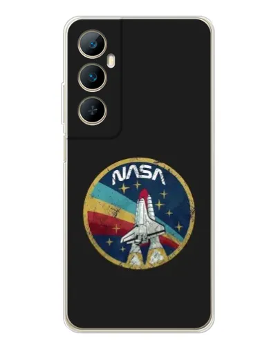 Чехол для Realme C75 с картинкой «NASA — эмблема миссии»