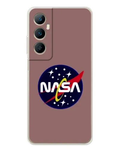Чехол для Realme C75 с картинкой «NASA — ретро космос»