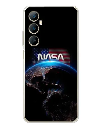 Чехол для Realme C75 с картинкой «Земля из космоса NASA»