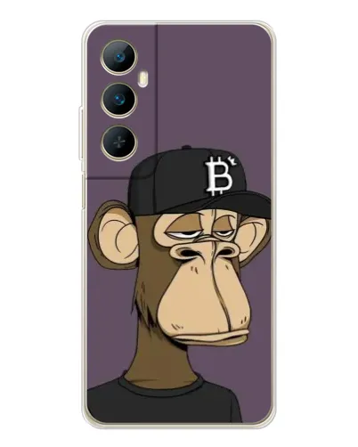 Чехол для Realme C75 с картинкой «Bored Ape в кепке»
