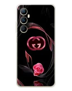 Чехол для Realme C75 с картинкой «Gucci — неоновая роза»