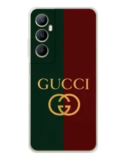 Чохол для Realme C75 з картинкою «Gucci — темно-зелений градієнт»