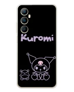 Чехол для Realme C75 с картинкой «Kuromi — черный минимализм» Чехол для Realme C75 с картинкой «Kuromi — черный минимализм»