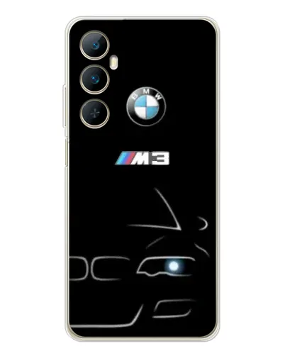 Чохол для Realme C75 з картинкою «Мінімалістичний принт BMW M3» Чохол для Realme C75 з картинкою «Мінімалістичний принт BMW M3»