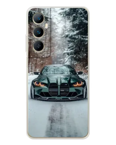 Чохол для Realme C75 з картинкою «BMW у зимовому лісі» Чохол для Realme C75 з картинкою «BMW у зимовому лісі»