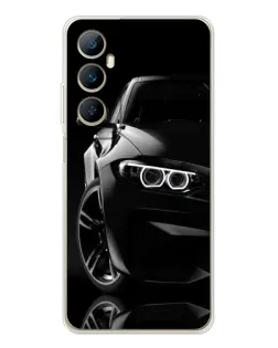 Чехол для Realme C75 с картинкой «Черная BMW — профиль» Чехол для Realme C75 с картинкой «Черная BMW — профиль»