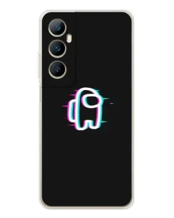 Чехол для Realme C75 с картинкой «Among Us неон»