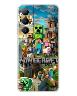 Чехол для Realme C75 с картинкой «Замок Minecraft»