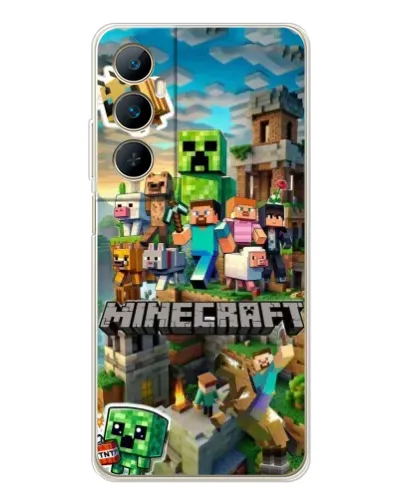 Чехол для Realme C75 с картинкой «Замок Minecraft»