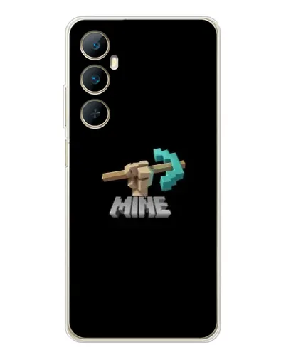 Чехол для Realme C75 с картинкой «Алмазная кирка»