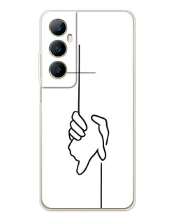 Чохол для Realme C75 з картинкою «Рука тримає»