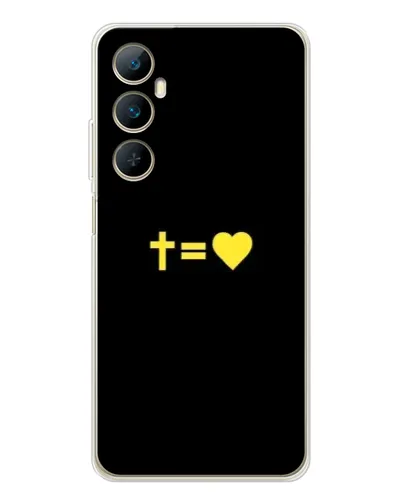 Чехол для Realme C75 с картинкой «Сердце и Крест»