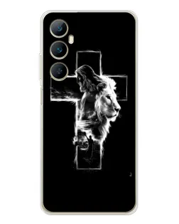 Чехол для Realme C75 с картинкой «Сияющий крест Jesus»